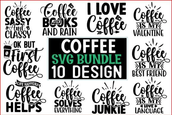 Coffee Mug and T Shirt Graphics for Crafts Branding