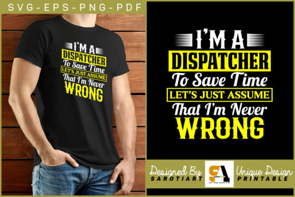 Dispatcher Funny Typography SVG: Graphics for Crafts
