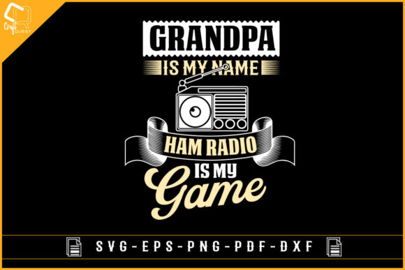 Ham Radio Grandpa Lover T-shirt Design Graphics & Crafts