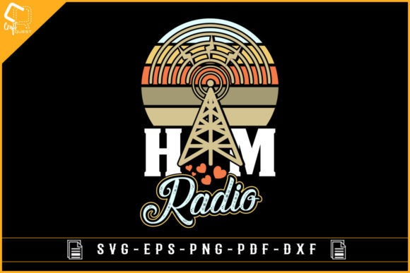 Ham Radio Graphics for Crafts and Brand Content
