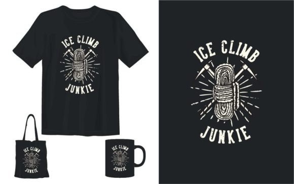 Ice Climbing T-shirt Design: An Embroidery Review