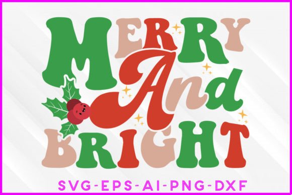 Merry and Bright Christmas T-shirt Design Review