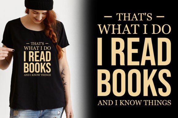 Reading T Shirt Design Graphics for Modern Crafts