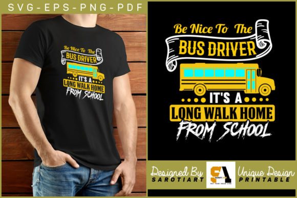 School Bus Driver SVG: Graphics for Crafts