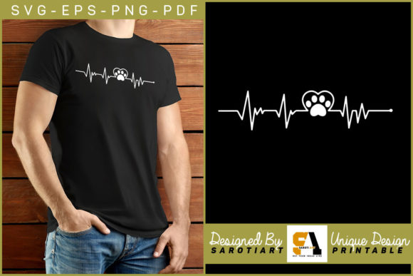 Veterinarian Heartbeat Graphics for Crafts